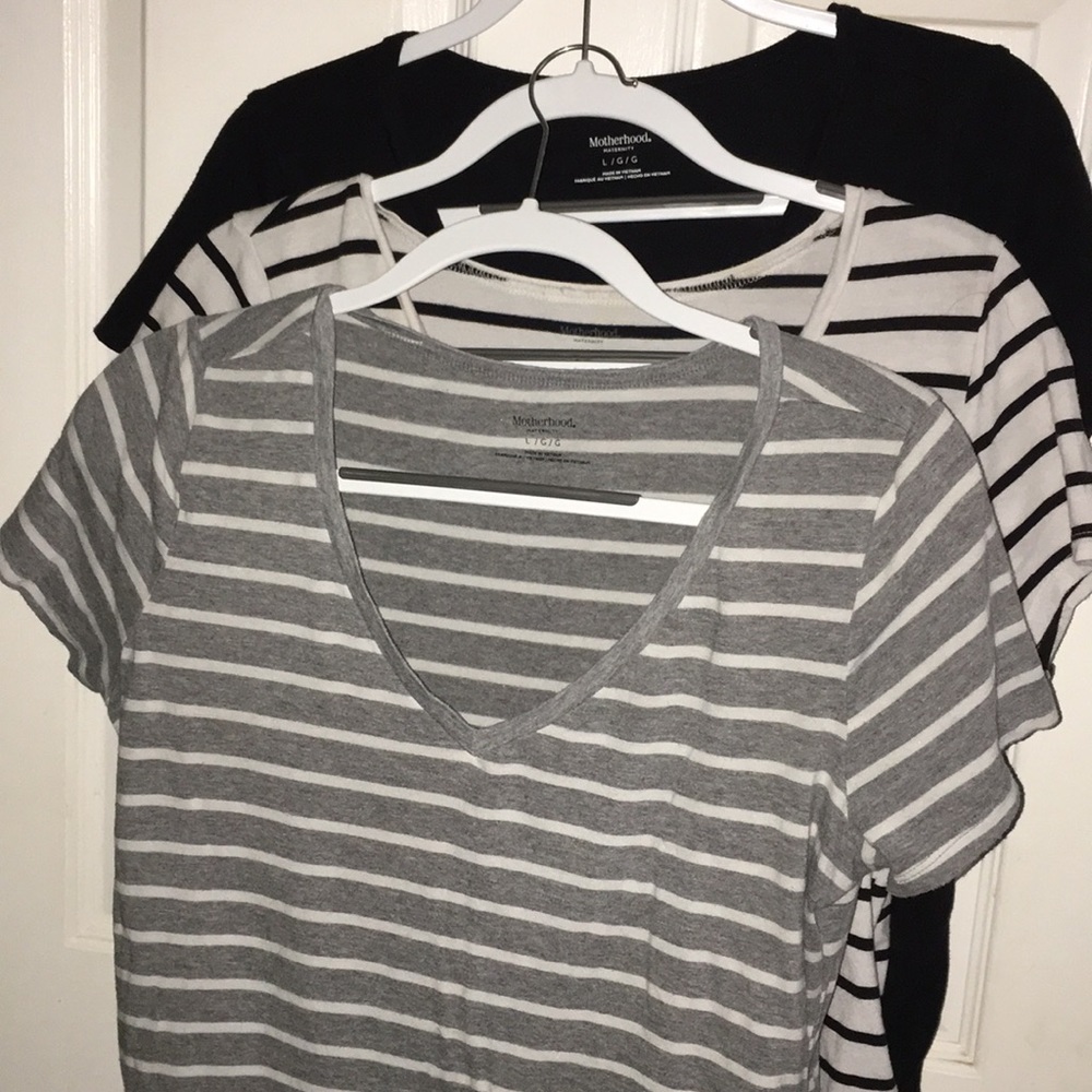 Motherhood Lot of 3 maternity T-shirts